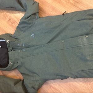 Green Hooded Winter Jacket